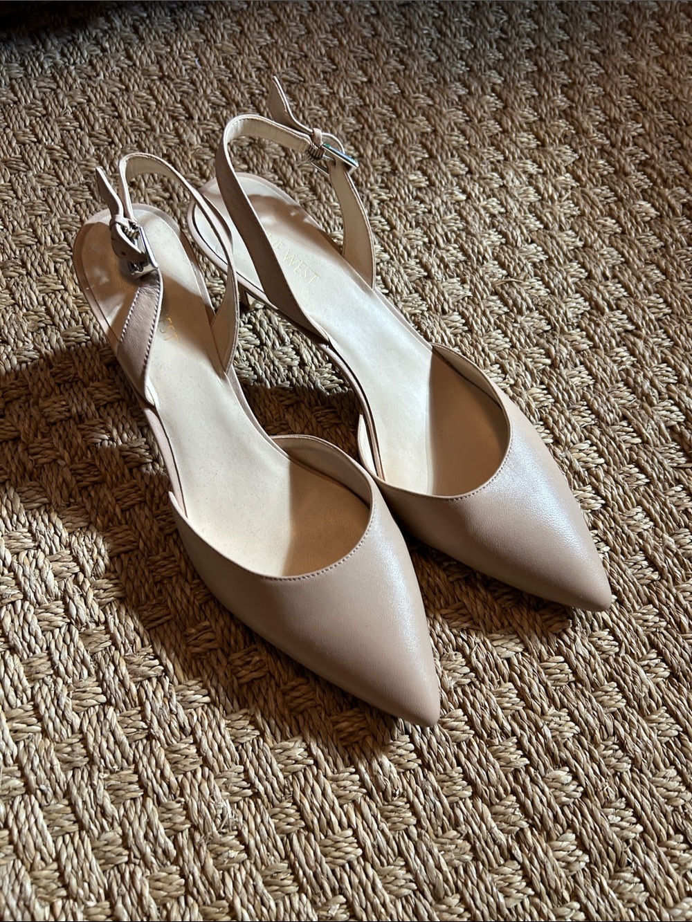 Nine West Slingback heels in Nude Beige